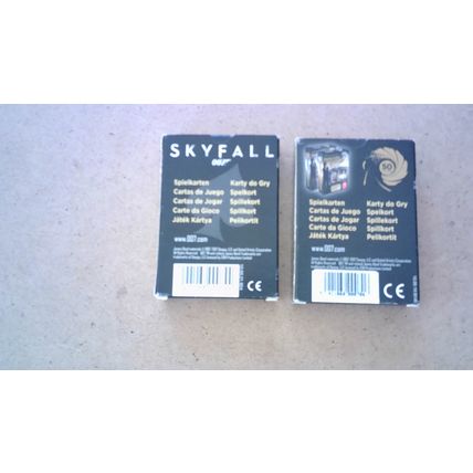 JAMES BOND: 007 - Playing Cards (Sealed) 2 Packs: Skyfall & 50th Anniversary