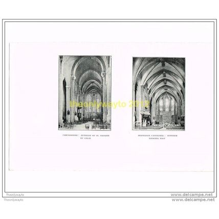 CARCASSONNE, INTERIOR SS NAZAIRE ET CELSE & PERPIGNAN, INTERIOR LOOKING E, 1927