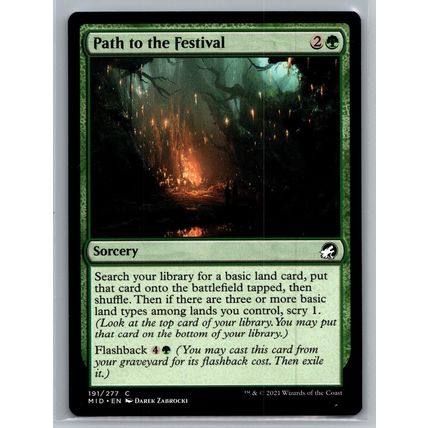 MTG Card Path to the Festival Sorcery #191 Midnight Hunt Common