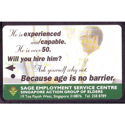 Sage Employment Service Centre S'pore TransitLink Train/Bus Card