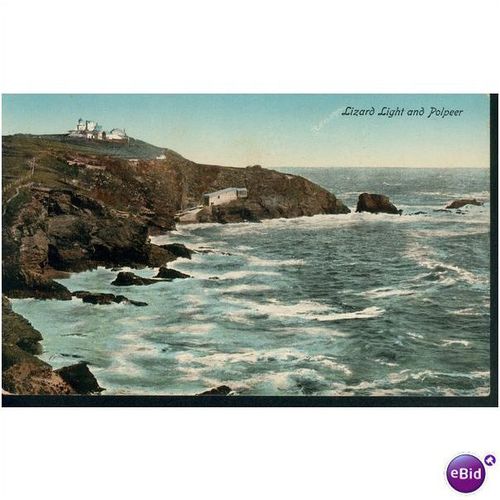 GB Postcard - Lizard Light & Polpeer, Cornwall