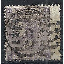 1862 SG84 6d Lilac Good/Fine Used Wing Margin Check Letters "ED".