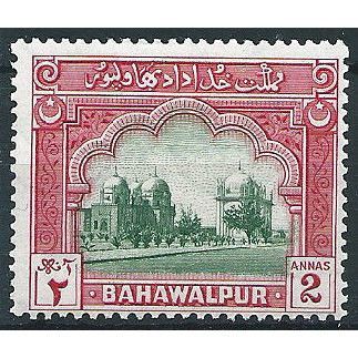 Bahawalpur 1948 SG24 2a Green & Carmine Mounted Mint ....