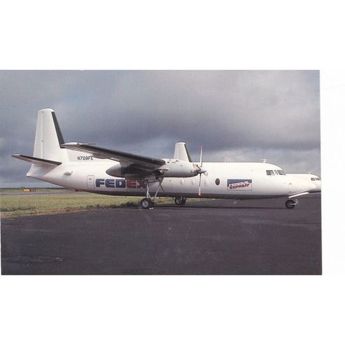 Federal Express Feeder Fokker F27 500 Aircraft Postcard (A23163C)