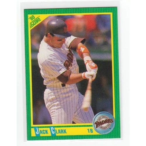 1990 Score Jack Clark baseball card #20 – Padres