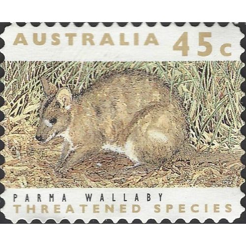 AUSTRALIA, MAMMAL, Parma Wallaby s/a, brown 1992, 45c