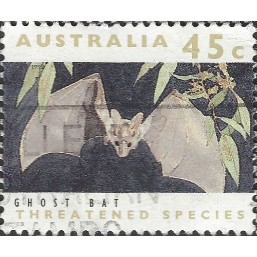 AUSTRALIA, MAMMAL, Ghost Bat, brown 1992, 45c, #2