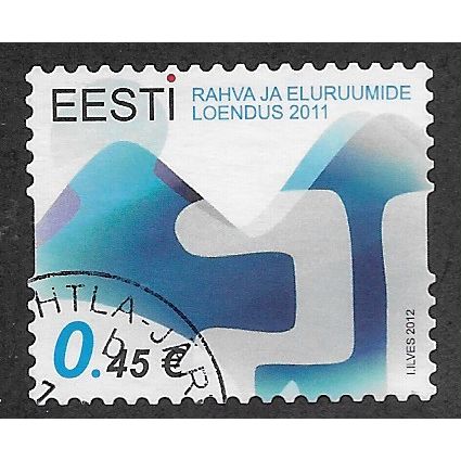 EST 2012 €0.45 (S/A) 'POPULATION AND HOUSING CENSUS' FINE USED (EBID63-649)