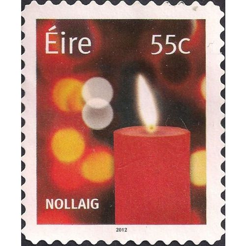 EIRE, CHRISTMAS, Candle, red 2012, 55c, #2