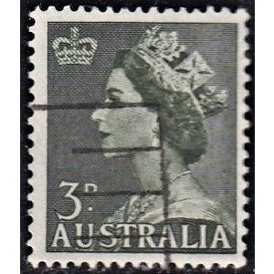 AUSTRALIA, 1953 3d QEII, SG 262 (Scott #257), used