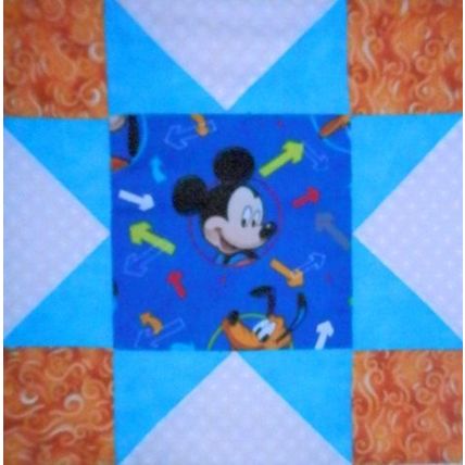 Quilt The Star of the Hour is Mickey, Pillowcase,Throw Pillow Cover 091523QPC