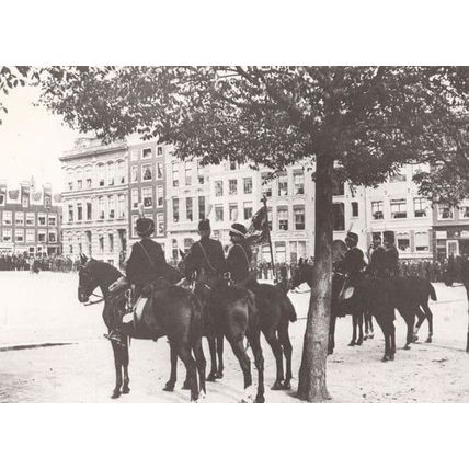 Vaandelparade Amstelveld Amsterdam in 1893 Postcard
