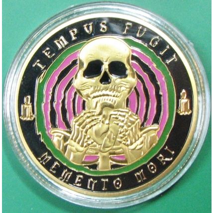 Memento Mori. Casino Card Guard, Challenge Coin, Souvenir. 52.