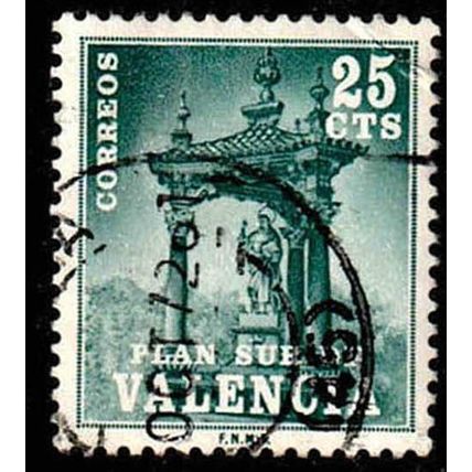Spain 1971 Valencia Charity Stamp 25c Used Stamp