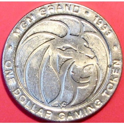 MGM Grand. $1 Casino Token. Las Vegas, NV. Federico Owlini. R94.
