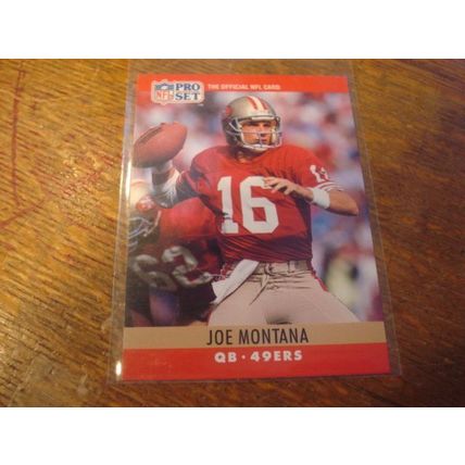 1990 Pro Set, 2-Cards, JOE MONTANA/JERRY RICE, 49ers