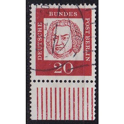 GERMANY BERLIN [1961] MiNr 0204 ( O/used ) [01] Persönlichkeiten URand