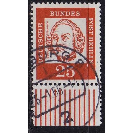 GERMANY BERLIN [1961] MiNr 0205 ( O/used ) [01] Persönlichkeiten URand