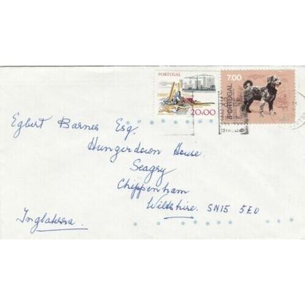 Portugal 1988 Sintra-Chippenham cover Sintra cancel written VGC