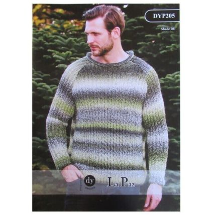 DY Choice Knitting Pattern, Chunky - Brioche-Stitch Sweater with Roll-Neck