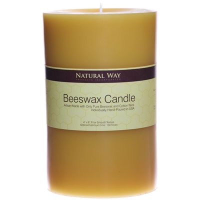 Pure Beeswax Candle[ 4"x6" ]