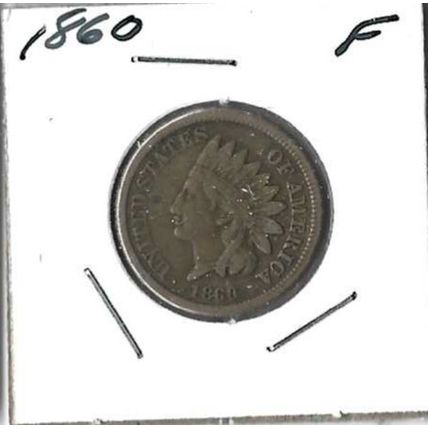 1860 US Indian head cent Fine