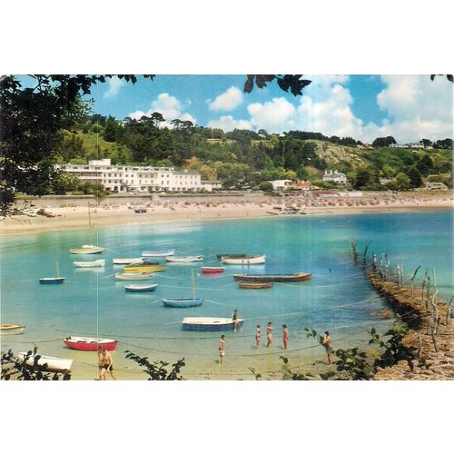 BOAT HARBOUR, ST BRELADES BAY, JERSEY. Channel Isles unused postcard..C.1964 =