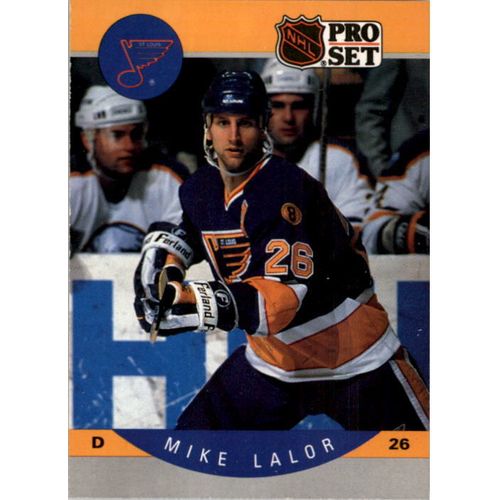 1990/91 Pro Set Hockey Mike Lalor ROOKIE