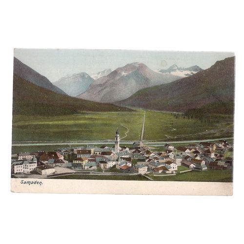 SAMADEN, SWITZERLAND unused vintage postcard