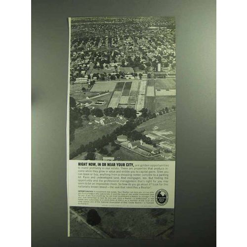 1968 National Association of Real Estate Boards Ad - Right Now