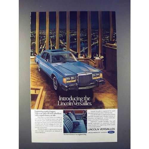 1977 Lincoln Versailles Car Ad - Introducing!