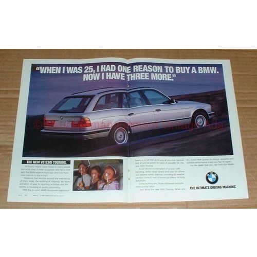 1993 2-page BMW 530i Touring Car - One Reason to Buy!