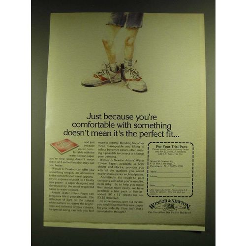 1990 Winsor & Newton Artists' Water Colour Paper Ad