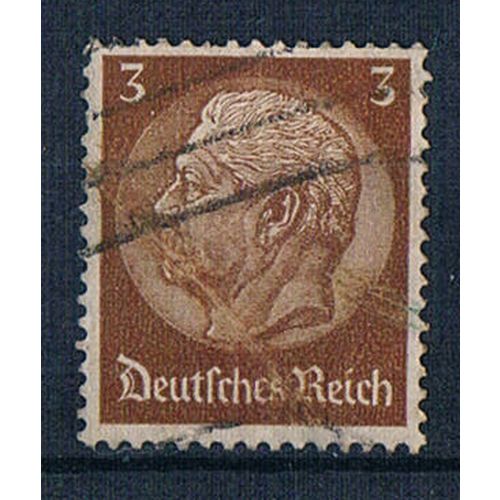 Germany 1933 SG494B ge26 President Von Hindenburg 3pf Used Stamp