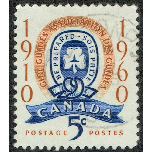 Canada 1960 Golden Jubilee Girl Guides 5c Ultramarine and Orange Brown SG515 FU