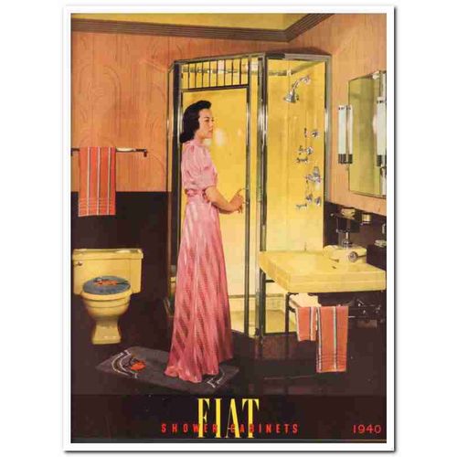 Fiat Metal Mfg Company 1940 Vintage Catalog Shower Cabinets Enclosures