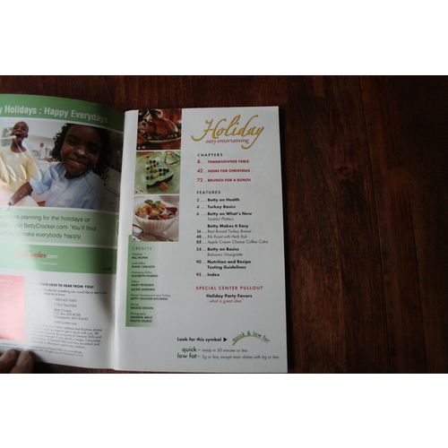 Betty Crocker Holiday Easy Entertaining Cook Booklet, (2002) #190