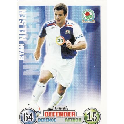 Match Attax 2007/2008 Ryan Nelsen Blackburn Rovers