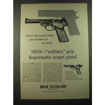 1965 Hi-Standard Supermatic Trophy Pistol Advertisement