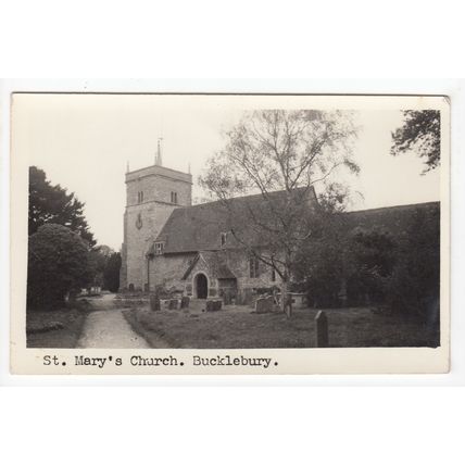 St Mary's Church Bucklebury Postcard Berkshire