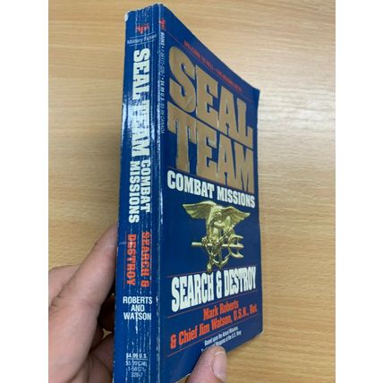 1994 "SEAL TEAM COMBAT MISSIONS: SEARCH & DESTROY" WAR FICTION PB BOOK (P2)