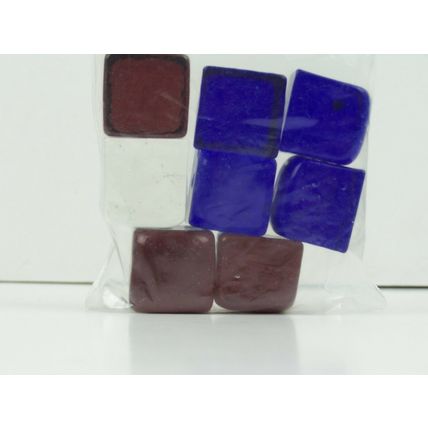 Bag Cube Color Glass Gems Pebbles Stones Flat Marbles for Vase Accents & Crafts