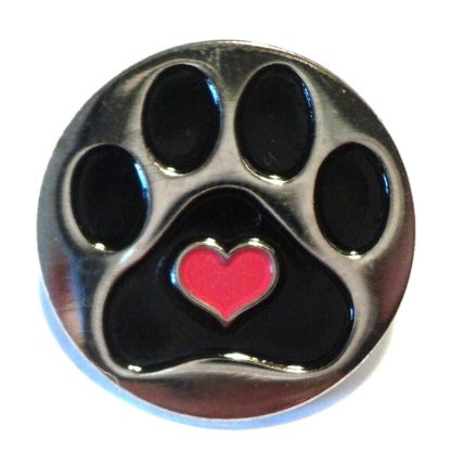 Dog Paw Print Enamel Badge Jack Russell Doberman Labrador Dachshund Boxer Pug