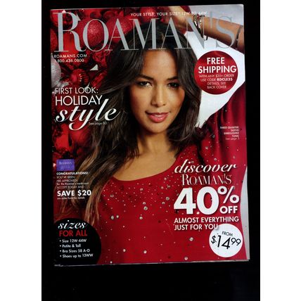 ROAMAN'S Plus-Size Women's Fashion & Accessories CATALOG Holiday 2022 NEW