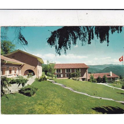 Magglingen Turn und Sportsschule Switzerland Postcard posted 1974 creased
