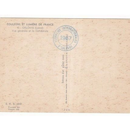Orleans La Cathedrale France Postcard unused VGC