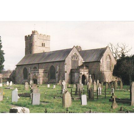 Priory Church of St Mary Usk Postcard unused VGC