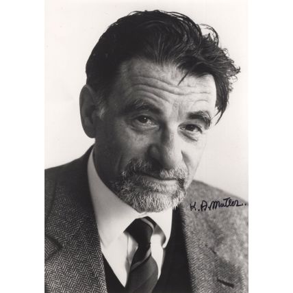 Karl Alex Muller Swiss Physicist Nobel Prize Large Hand Signed Photo