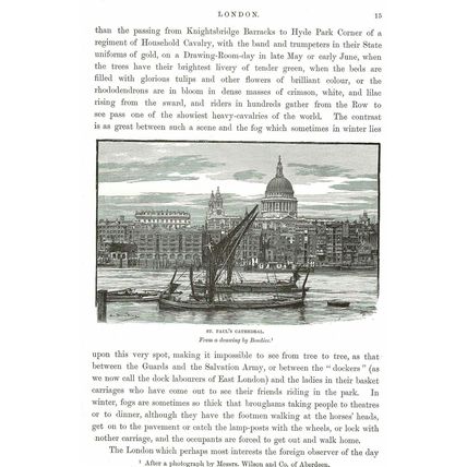 St Paul's Cathedral, London, Boudier, 'Cut Down' Book Illustration (Print), 1892