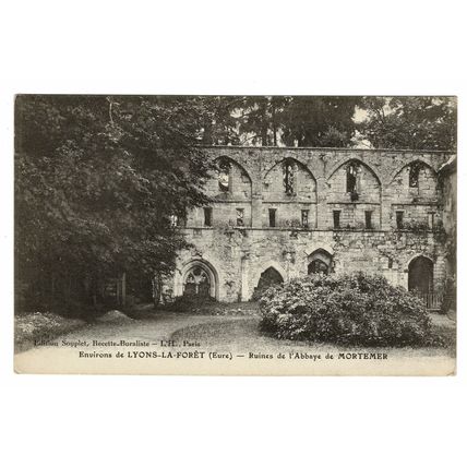 LYONS-LA-FORET, RUINES DE LA ABBAYE DE MORTEMER, FRANCE, Postcard